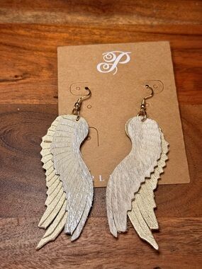 Plunder Angel Wing Drop Earrings